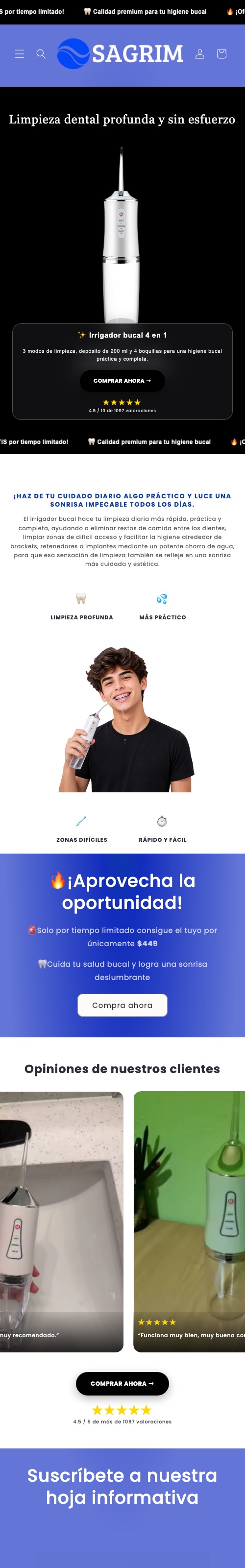 Home actual de Sagrim