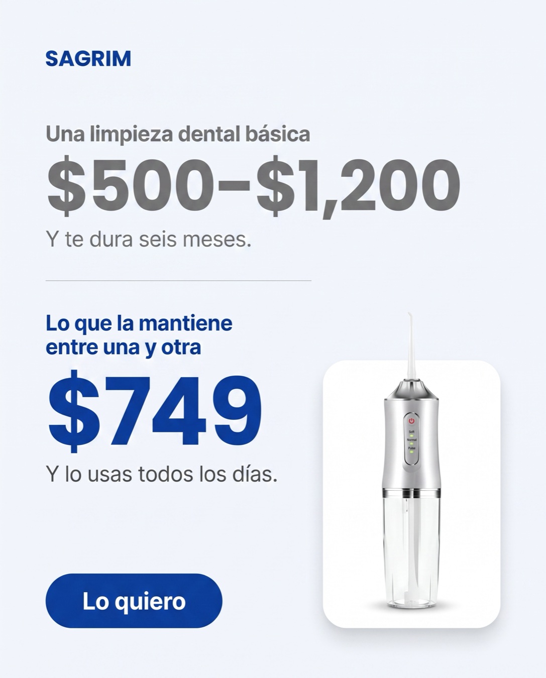 Comparativa de precio contra limpieza dental